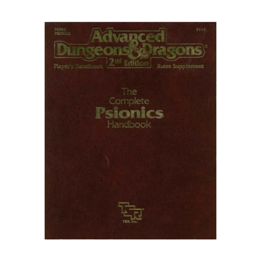 Complete Psionics Handbook (1st Printing), Advanced Dungeons & Dragons (2nd Edition) - Player's Guides & Books, мягкая обложка
Complete Psionics Handbook (1st Printing), Advanced Dungeons & Dragons (2nd Edition) - Player's Guides & Books, мягкая обложка