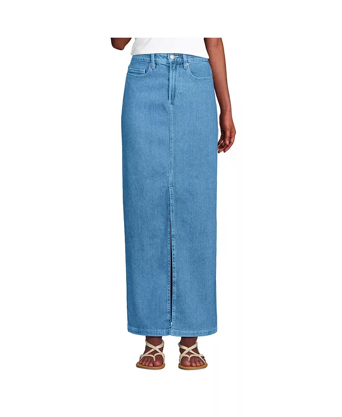 Женская мягкая джинсовая юбка макси Lands' End, синий
Женская мягкая джинсовая юбка макси Lands' End, синий