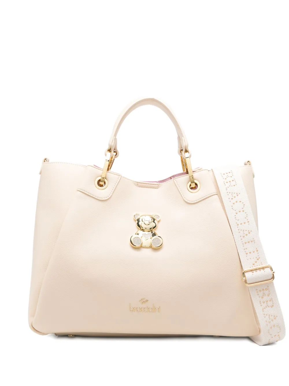 Сумка-тоут с аппликацией в виде мишки Braccialini, нейтральный
Сумка-тоут с аппликацией в виде мишки Braccialini, нейтральный