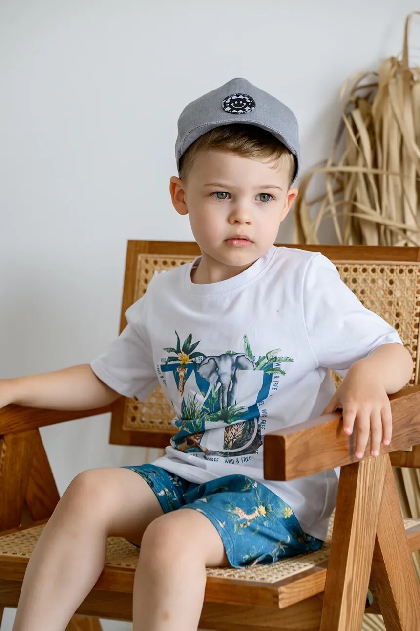 Бейсболка детская хлопковая OMER Jamiks, серый
Бейсболка детская хлопковая OMER Jamiks, серый