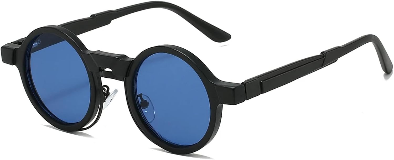 Солнцезащитные очки с защитой от УФ-излучения UV400 | Круглые мужские очки в металлической оправе с градиентным покрытием | Линзы конфетных цветов для занятий спортом на открытом воздухе и вождения DSVIGF, Black-dark Blue
Солнцезащитные очки с защитой от УФ-излучения UV400 | Круглые мужские очки в металлической оправе с градиентным покрытием | Линзы конфетных цветов для занятий спортом на открытом воздухе и вождения DSVIGF, Black-dark Blue