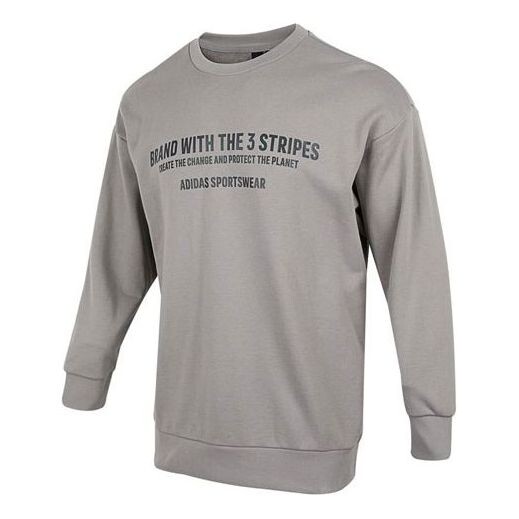 Толстовка Men's adidas Alphabet Printing Pattern Round Neck Pullover Long Sleeves Light Grey, серый 
Толстовка Men's adidas Alphabet Printing Pattern Round Neck Pullover Long Sleeves Light Grey, серый