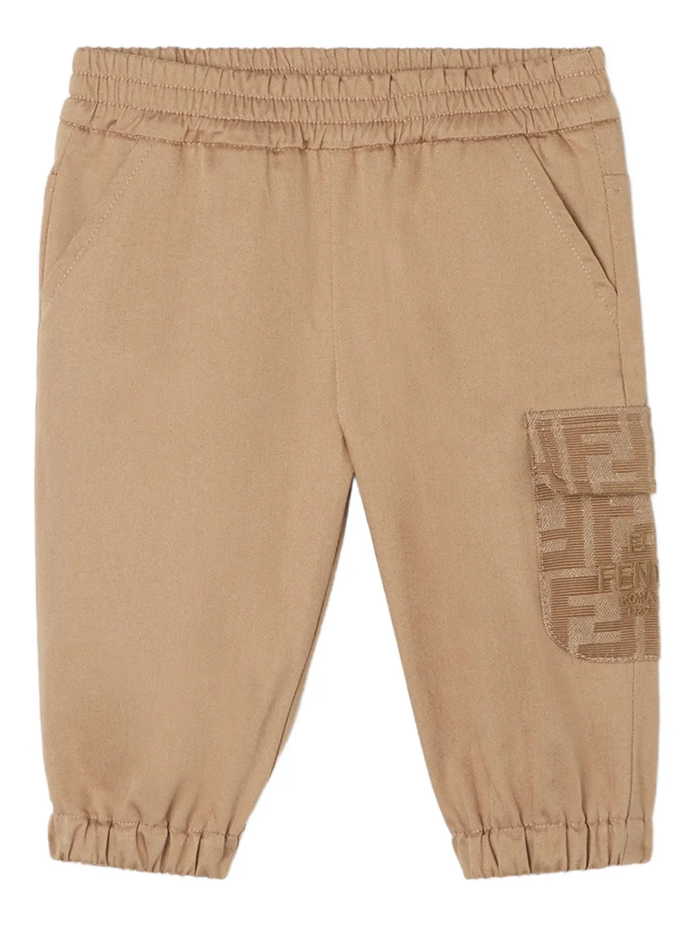Брюки с карманом и логотипом Fendi Kids, бежевый
Брюки с карманом и логотипом Fendi Kids, бежевый