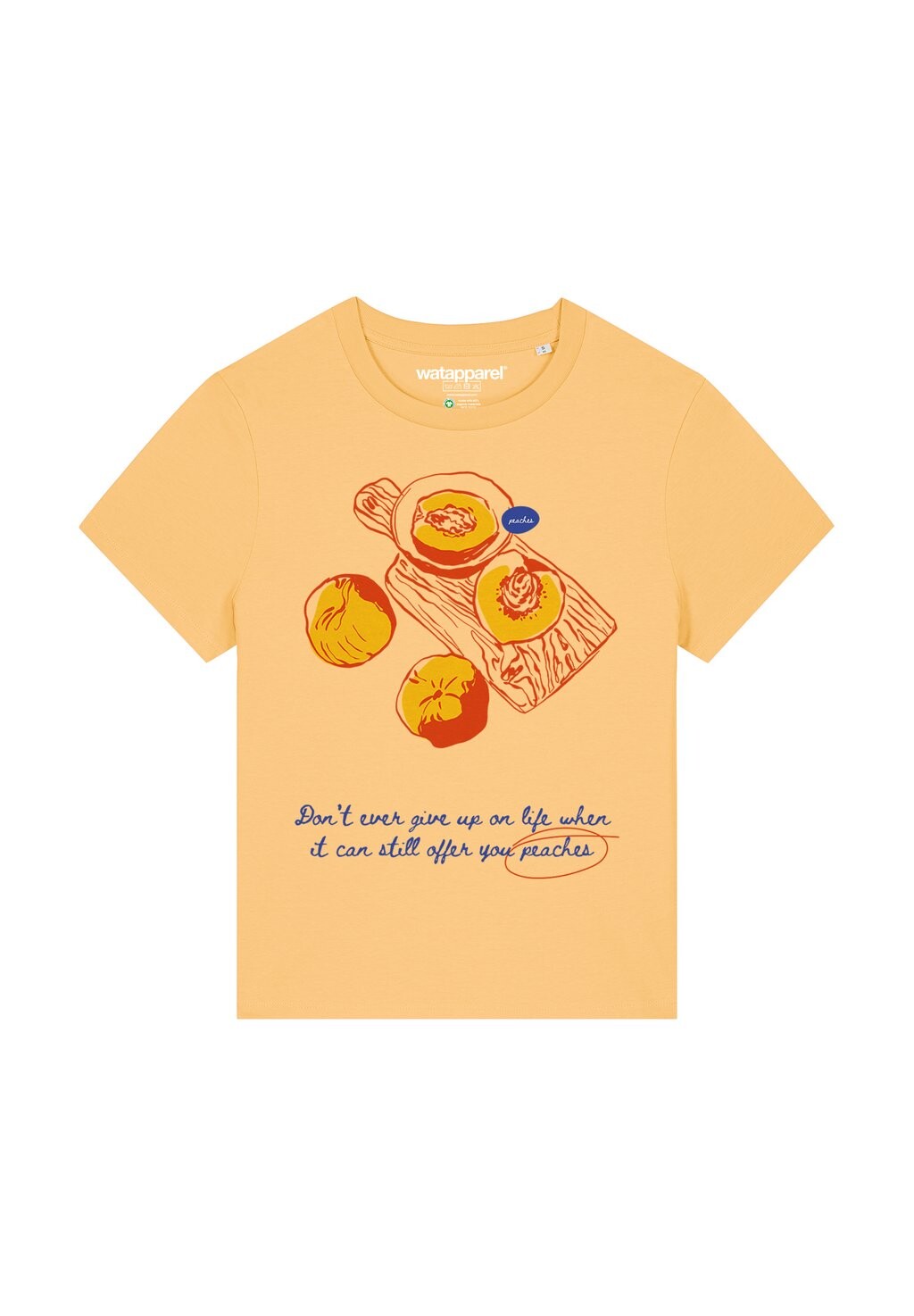 Футболка с принтом PEACHES watapparel, желтый
Футболка с принтом PEACHES watapparel, желтый