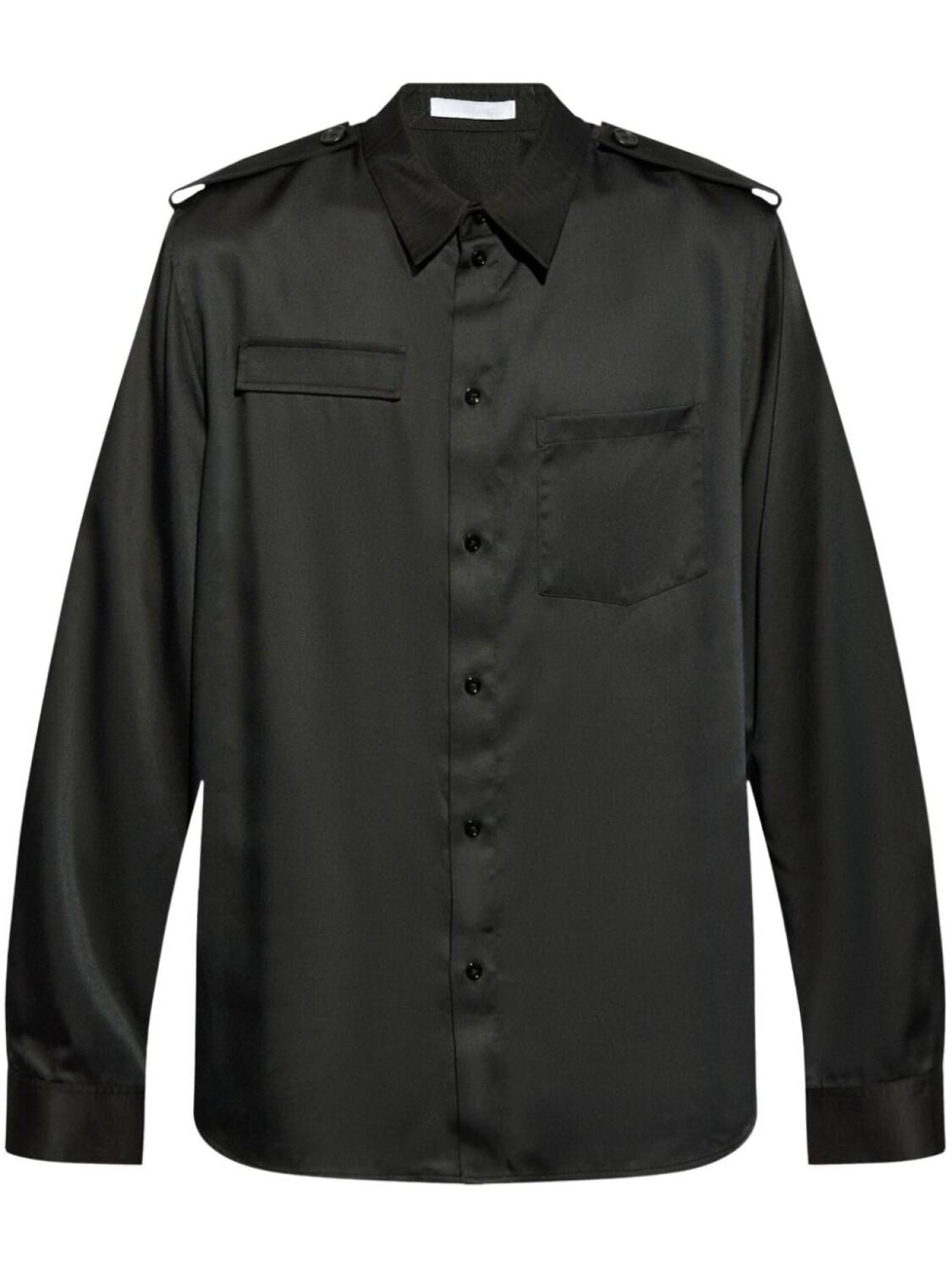 Helmut Lang рубашка с множеством карманов и эполетами, черный
Helmut Lang рубашка с множеством карманов и эполетами, черный