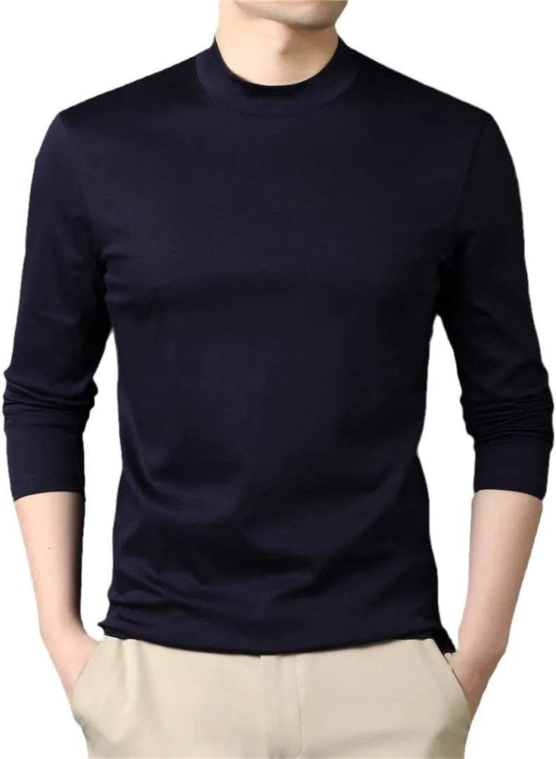 Классическая футболка-водолазка с длинным рукавом для мужчин Dninmim
Классическая футболка-водолазка с длинным рукавом для мужчин Dninmim