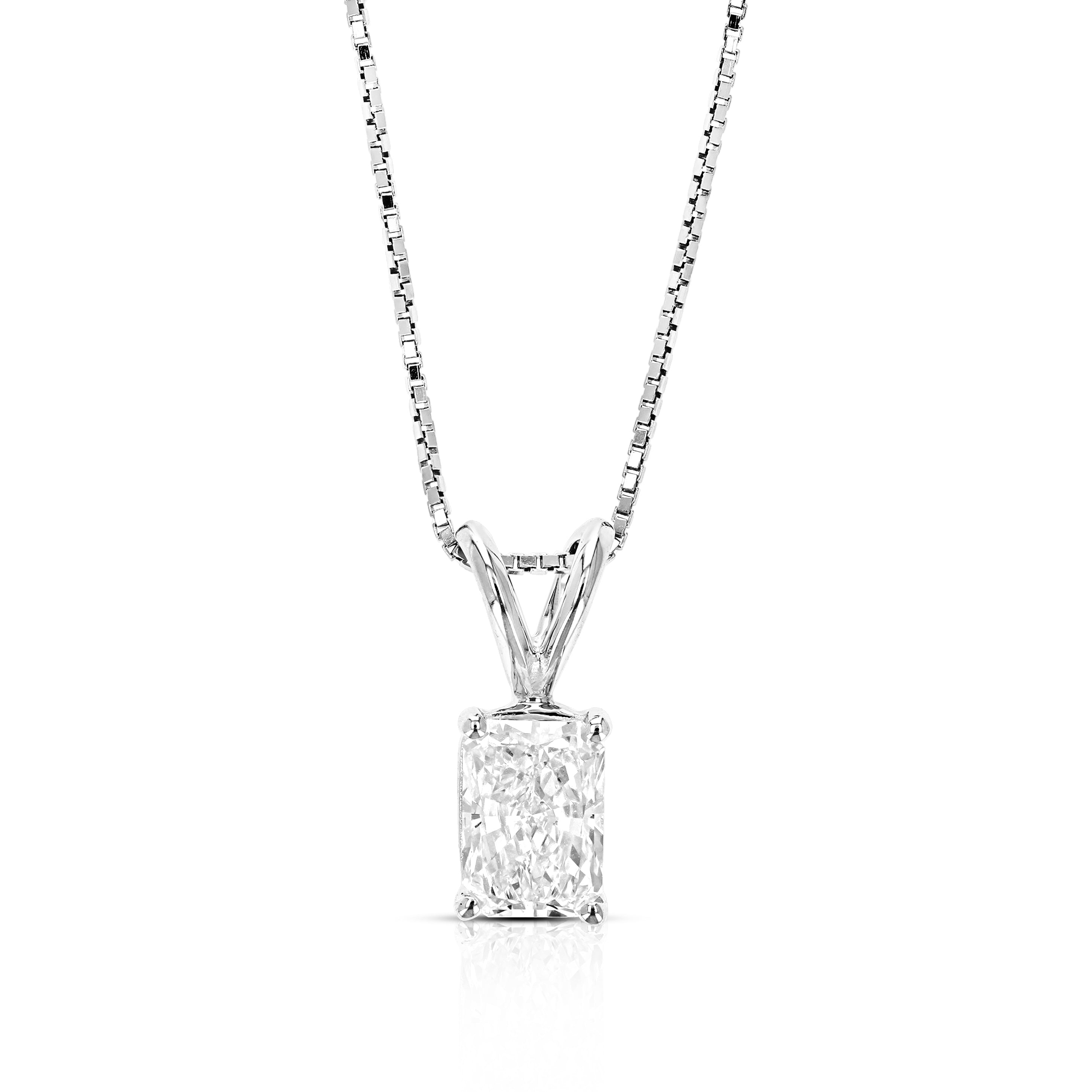 Ожерелье с подвеской-солитером Radiant Lab Grown Diamond Solitaire 1 карат из 14-каратного золота с цепочкой для женщин Vir Jewels, белый
Ожерелье с подвеской-солитером Radiant Lab Grown Diamond Solitaire 1 карат из 14-каратного золота с цепочкой для женщин Vir Jewels, белый