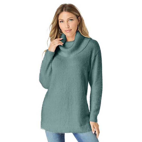 Женский свитер с воротником-капюшоном Plus Size Roaman'S, Cool Sage
Женский свитер с воротником-капюшоном Plus Size Roaman'S, Cool Sage