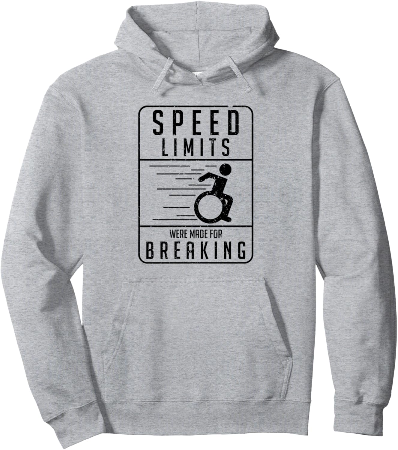 Забавная толстовка с юмористической надписью для инвалидов-колясочников и людей с ограниченными возможностями Speed Limits There Are Made For Breaking, серый
Забавная толстовка с юмористической надписью для инвалидов-колясочников и людей с ограниченными возможностями Speed Limits There Are Made For Breaking, серый