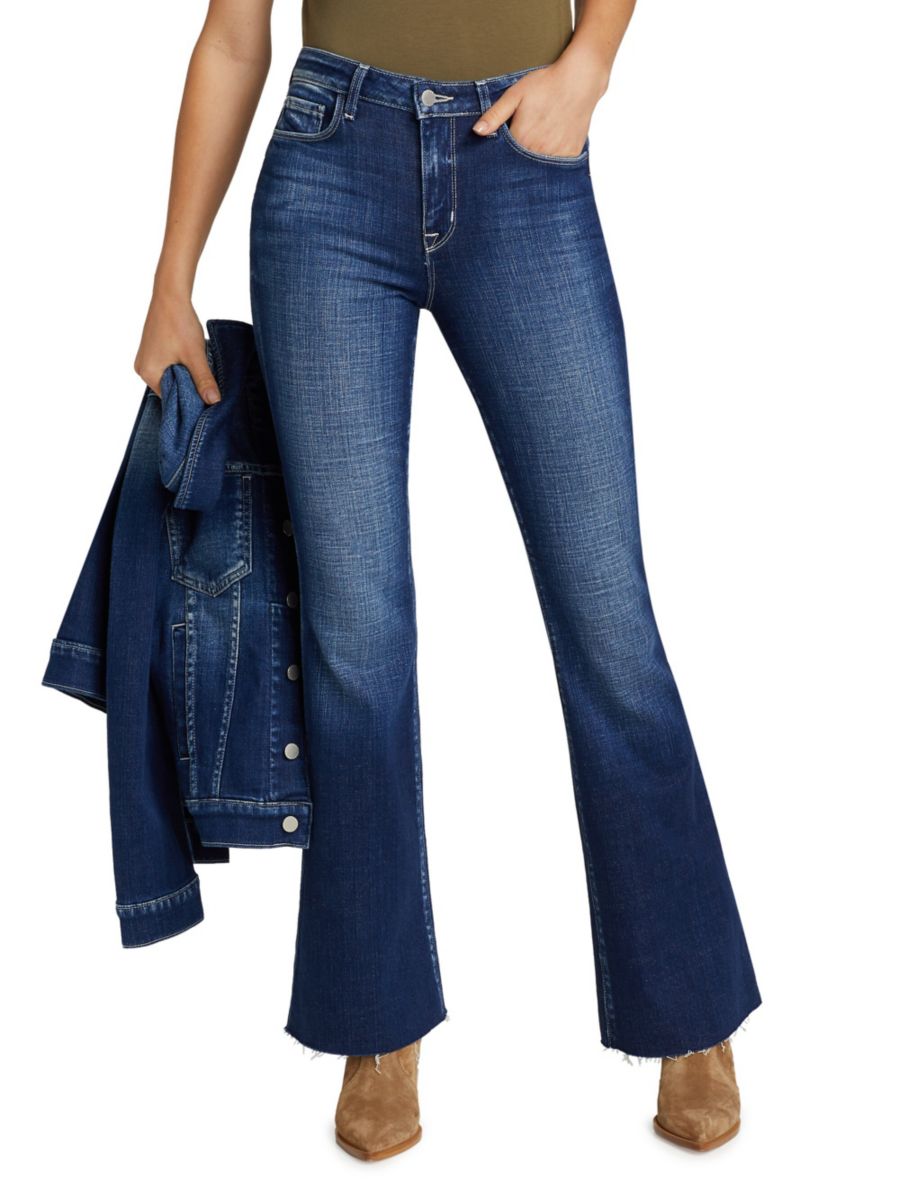 Джинсы-кроссовки Sera с высокой талией и клешем L'AGENCE, цвет Beacon
Джинсы-кроссовки Sera с высокой талией и клешем L'AGENCE, цвет Beacon