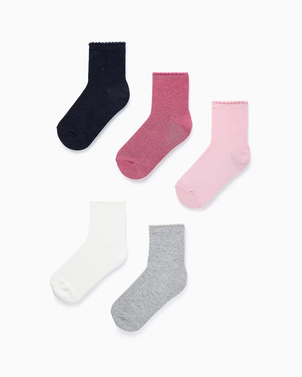 В упаковке 5 пар однотонных коротких носков для девочек Zippy, мультиколор
В упаковке 5 пар однотонных коротких носков для девочек Zippy, мультиколор