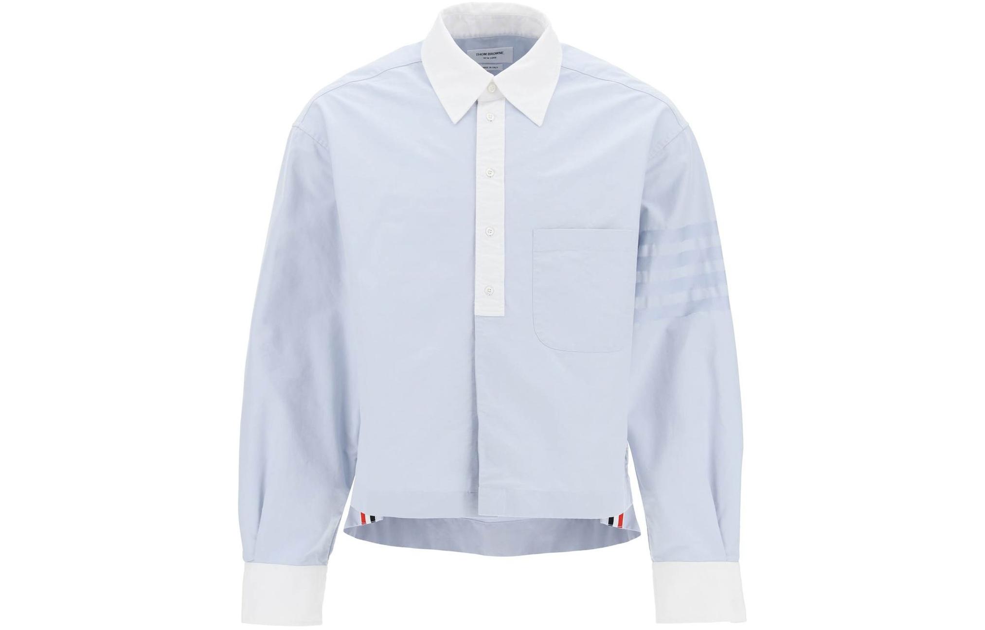 THOM BROWNE Рубашка женская светло-голубая
THOM BROWNE Рубашка женская светло-голубая