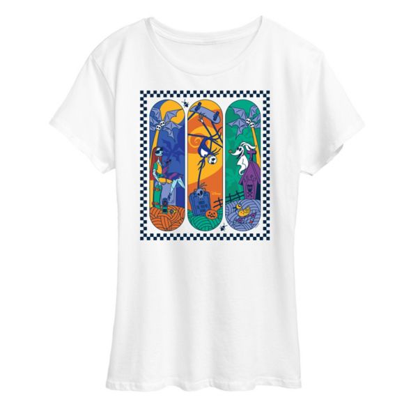 Женская футболка с принтом скейтбордиста «Кошмар перед Рождеством» Disney, белый
Женская футболка с принтом скейтбордиста «Кошмар перед Рождеством» Disney, белый