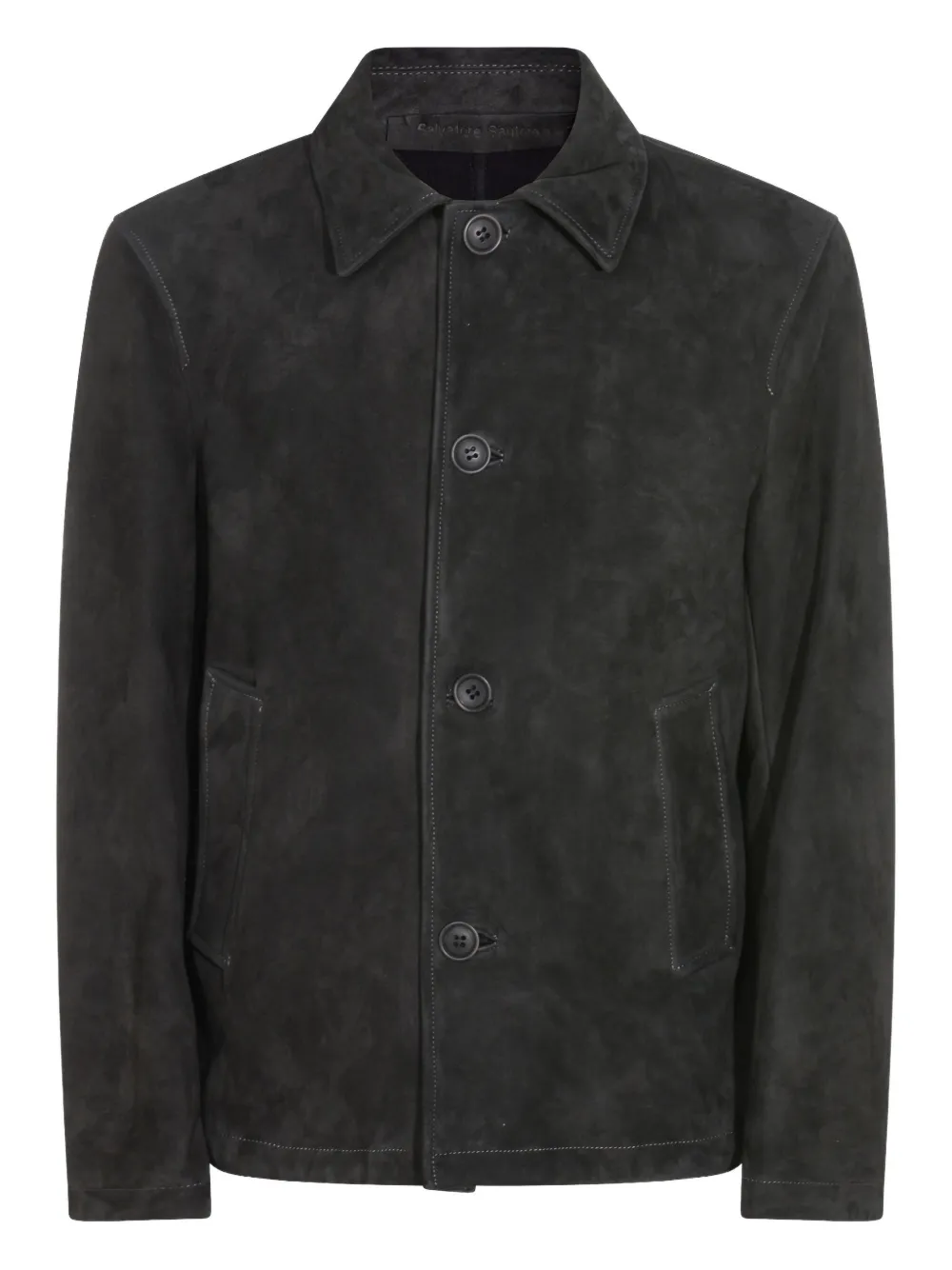 Кожаная куртка на пуговицах Salvatore Santoro, серый
Кожаная куртка на пуговицах Salvatore Santoro, серый