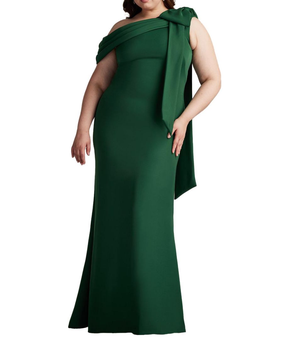 Женское платье Cassia из крепа с бантом на плечах Tadashi Shoji, Green
Женское платье Cassia из крепа с бантом на плечах Tadashi Shoji, Green