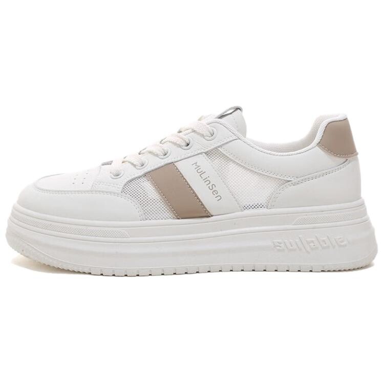 Кеды, скейтборд обувь женская низкая Mulinsen, бежевый/хаки
Кеды, скейтборд обувь женская низкая Mulinsen, бежевый/хаки