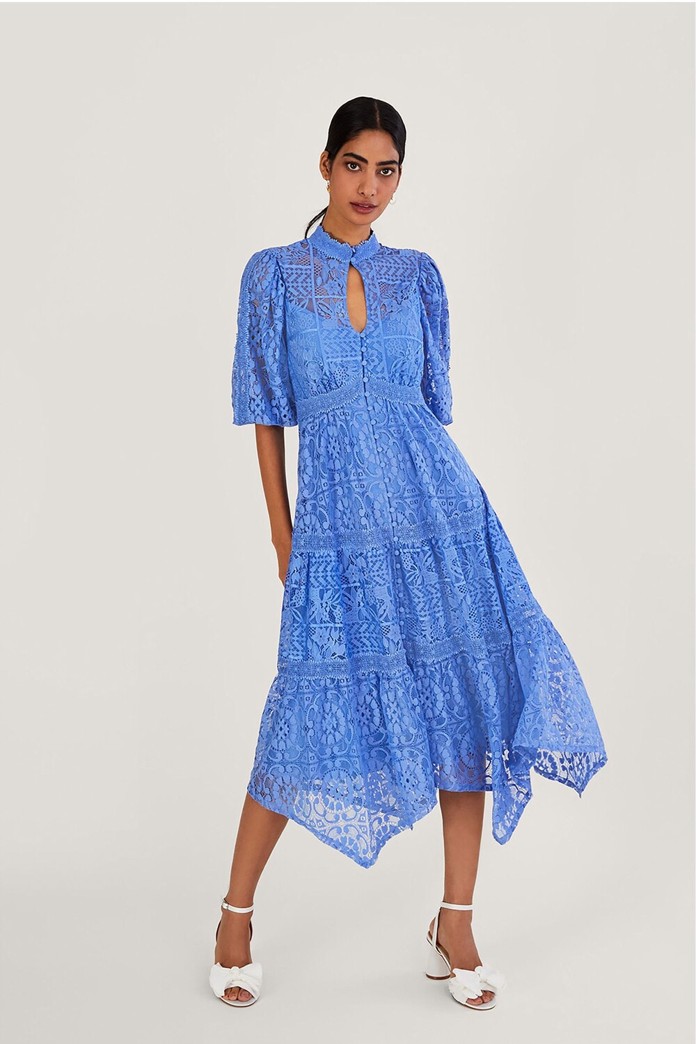 Синее кружевное платье-рубашка Rhea с асимметричным подолом Monsoon, синий
Синее кружевное платье-рубашка Rhea с асимметричным подолом Monsoon, синий