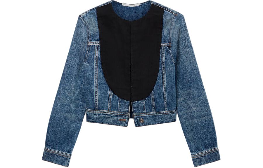 Stella McCartney Джинсовая куртка с нагрудником, Indigo
Stella McCartney Джинсовая куртка с нагрудником, Indigo