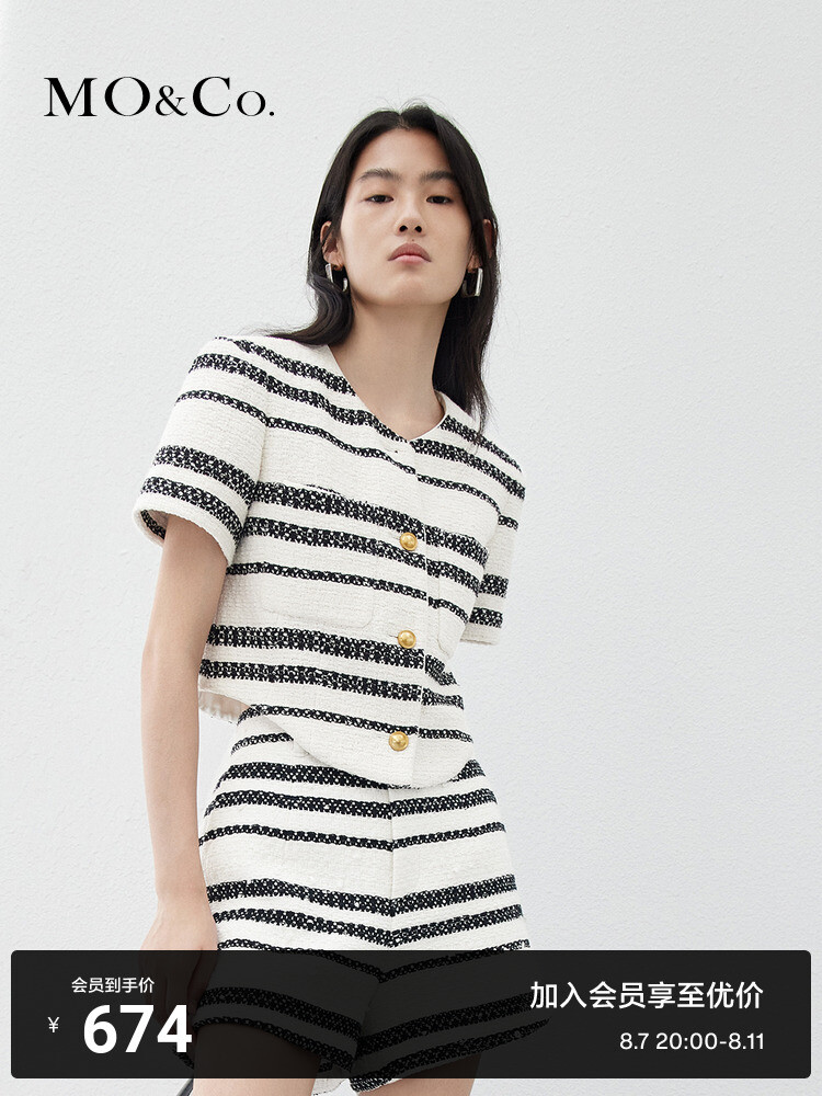 Полупальто Moco в полоску, белый / черный
Полупальто Moco в полоску, белый / черный