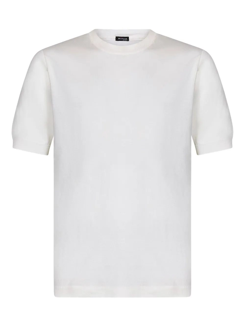 Футболка с круглым вырезом и короткими рукавами Kiton, белый 
Футболка с круглым вырезом и короткими рукавами Kiton, белый