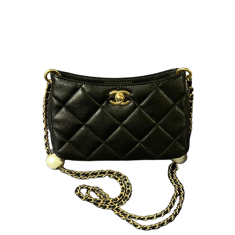 Кожаная сумка-хобо, плечевая сумка, поясная сумка обычная женская черная CHANEL 
Кожаная сумка-хобо, плечевая сумка, поясная сумка обычная женская черная CHANEL