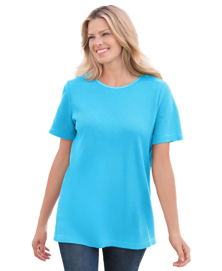 Женская футболка больших размеров с вафельной текстурой и термоажурной отделкой Woman Within, Paradise blue, Синий, Женская футболка больших размеров с вафельной текстурой и термоажурной отделкой Woman Within, Paradise blue
Женская футболка больших размеров с вафельной текстурой и термоажурной отделкой Woman Within, Paradise blue, Синий, Женская футболка больших размеров с вафельной текстурой и термоажурной отделкой Woman Within, Paradise blue