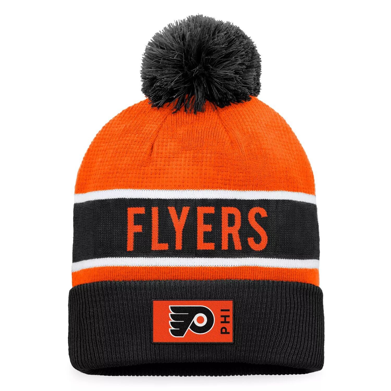 Мужская фирменная черная/оранжевая шапка Fanatics Philadelphia Flyers Authentic Pro Rink с манжетами и помпоном
Мужская фирменная черная/оранжевая шапка Fanatics Philadelphia Flyers Authentic Pro Rink с манжетами и помпоном