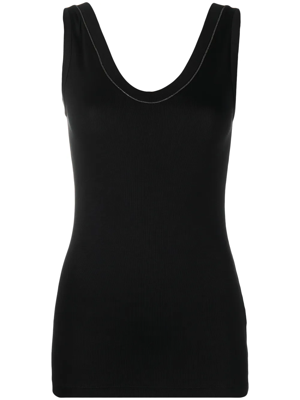 Топ с U-образным вырезом без рукавов Brunello Cucinelli, черный
Топ с U-образным вырезом без рукавов Brunello Cucinelli, черный