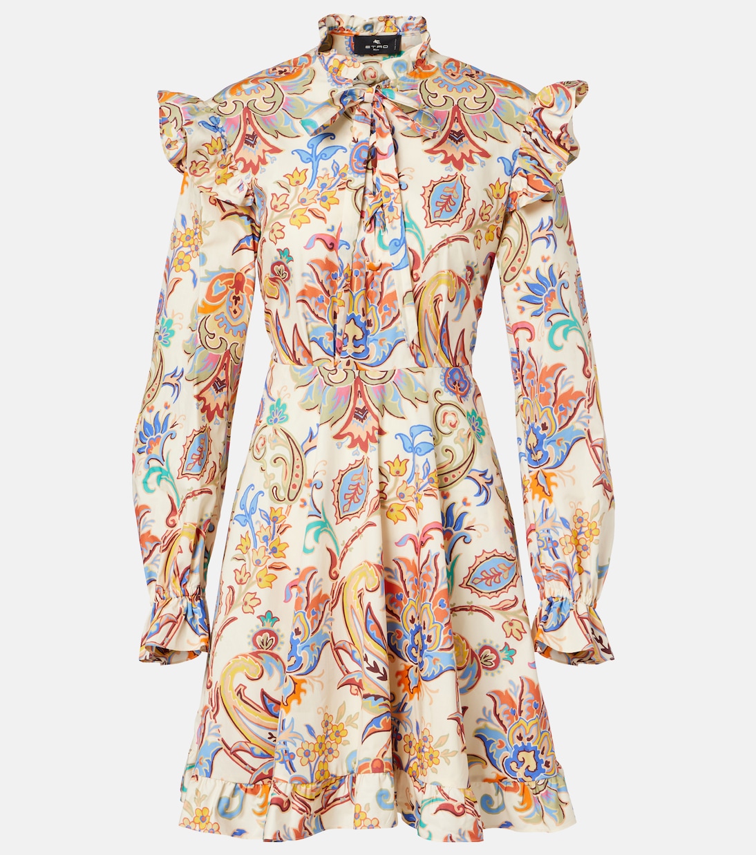 Хлопковое мини-платье с принтом Etro, Stampa F.Do Bianco
Хлопковое мини-платье с принтом Etro, Stampa F.Do Bianco