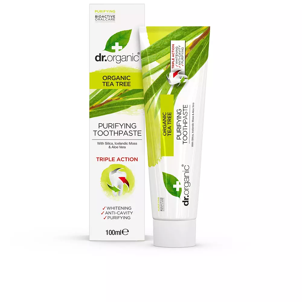 Зубная паста Bioactive organic tea tree pasta de dientes Dr. Organic, 100 мл.
Зубная паста Bioactive organic tea tree pasta de dientes Dr. Organic, 100 мл.