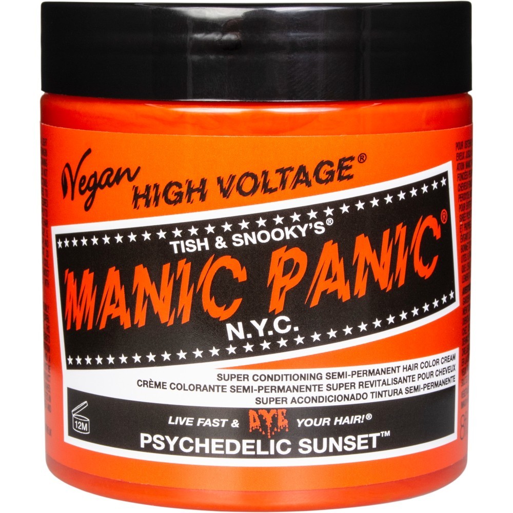 Краска для волос high voltage classic psychedelic sunset Manic Panic, объем 237 мл
Краска для волос high voltage classic psychedelic sunset Manic Panic, объем 237 мл