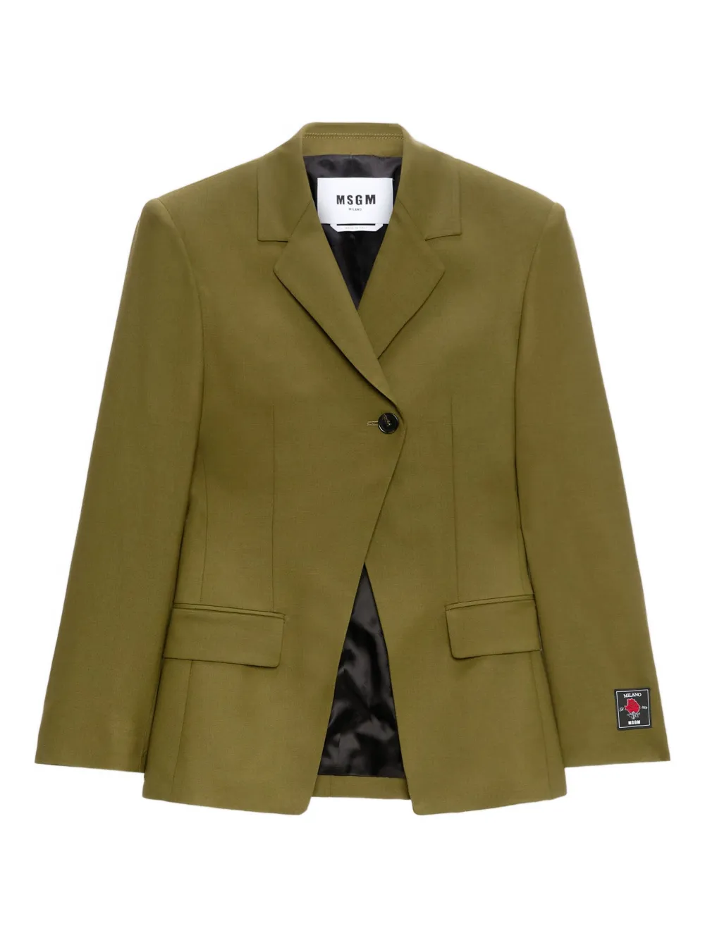 Однобортный пиджак Msgm, зеленый
Однобортный пиджак Msgm, зеленый
