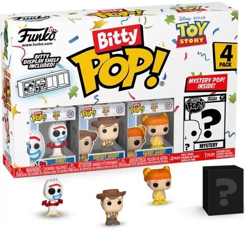 История игрушек - Bitty Pop, 4 упаковки, 2,5 см - вилка Funko POP!
История игрушек - Bitty Pop, 4 упаковки, 2,5 см - вилка Funko POP!