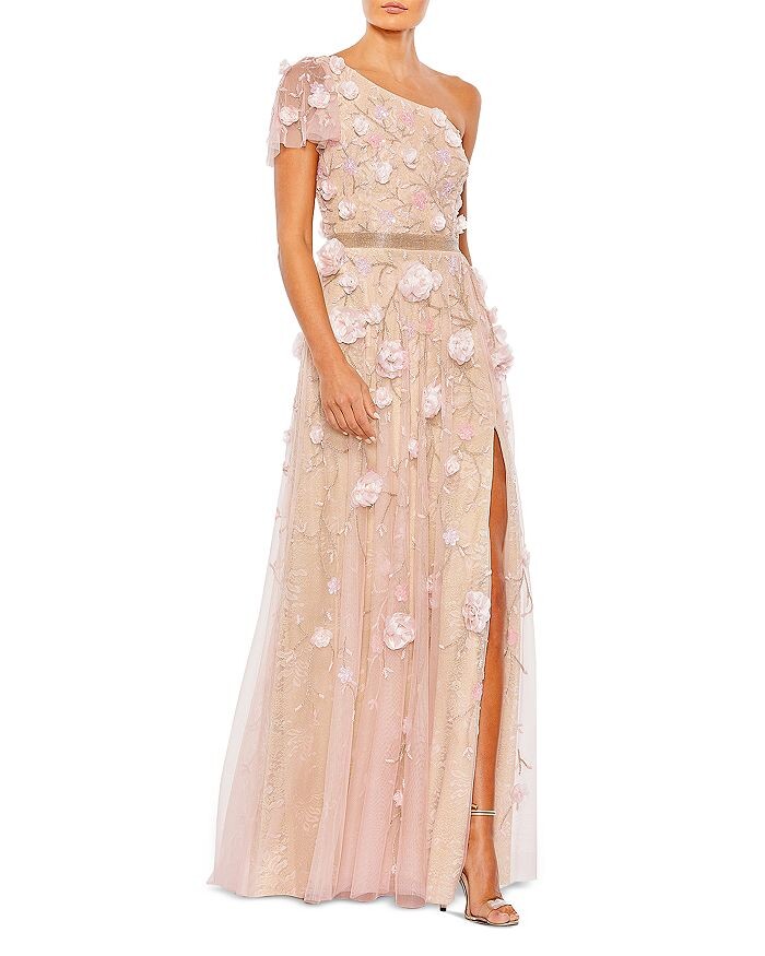 Mac Duggal Платье на одно плечо с 3D цветочным принтом, красный
Mac Duggal Платье на одно плечо с 3D цветочным принтом, красный