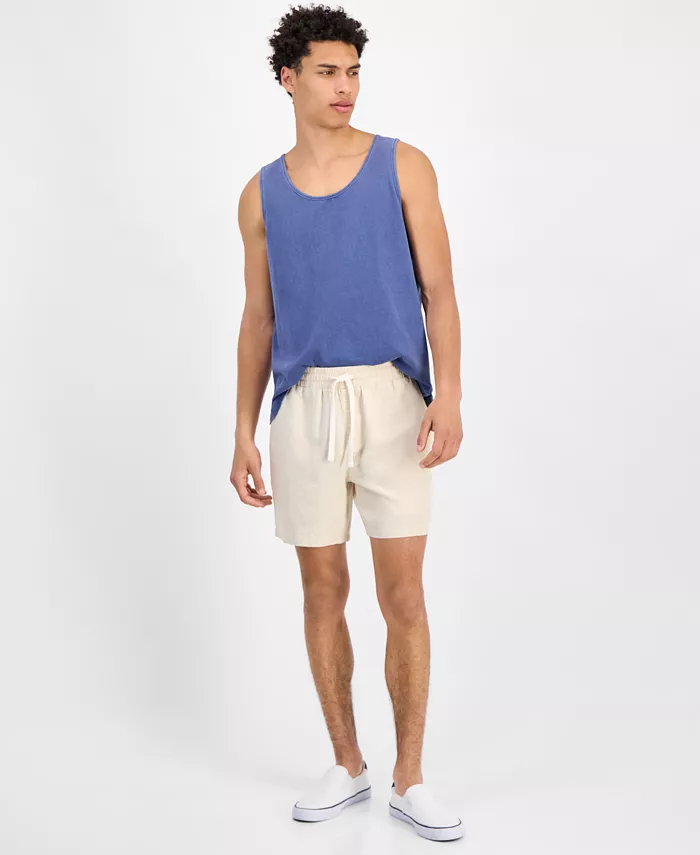 Мужские шорты Chase Regular-Fit длиной 6 дюймов из смесового льна Sun + Stone, коричневый/бежевый 
Мужские шорты Chase Regular-Fit длиной 6 дюймов из смесового льна Sun + Stone, коричневый/бежевый