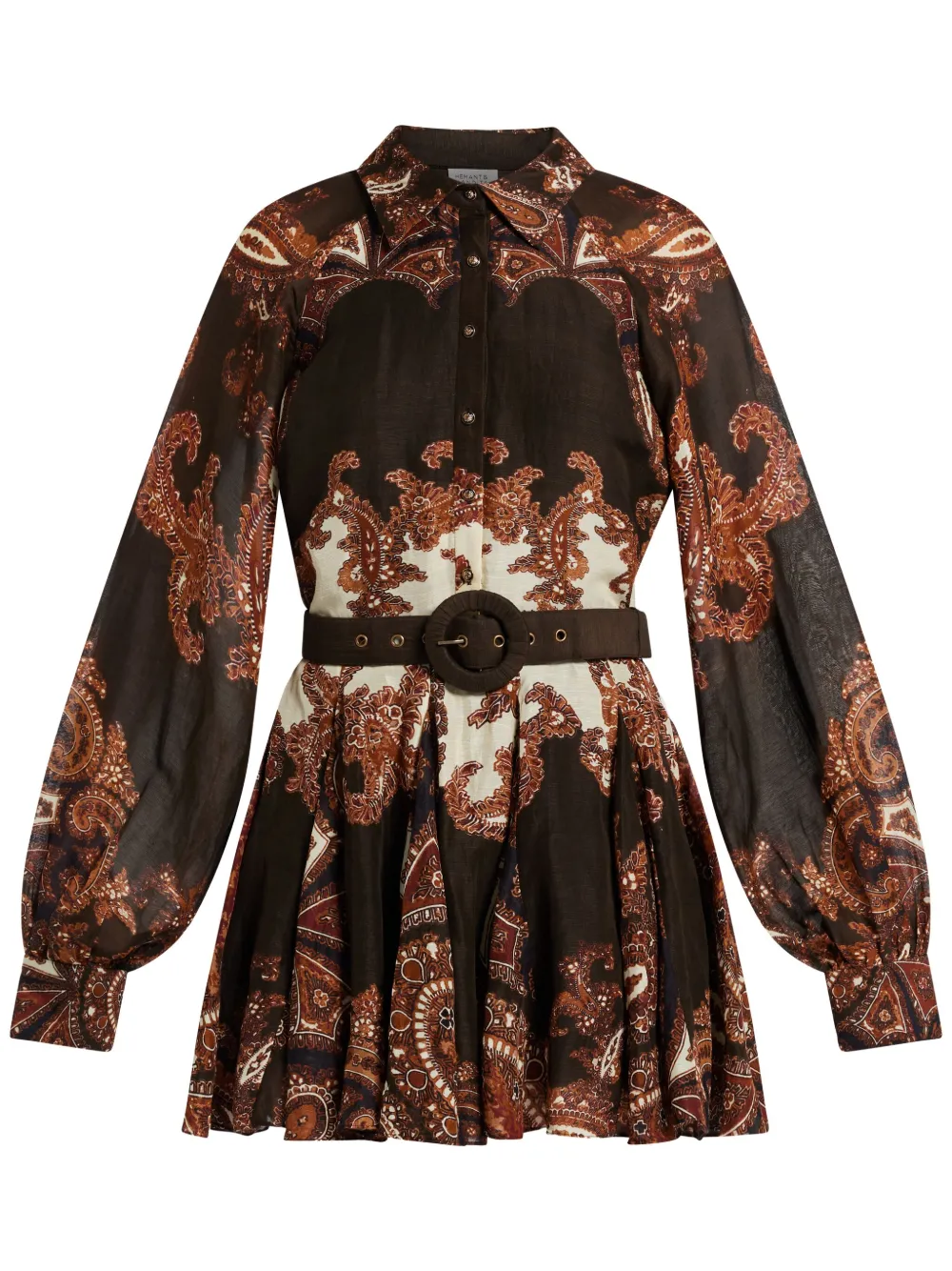Платье мини с принтом пейсли Hemant And Nandita, коричневый
Платье мини с принтом пейсли Hemant And Nandita, коричневый