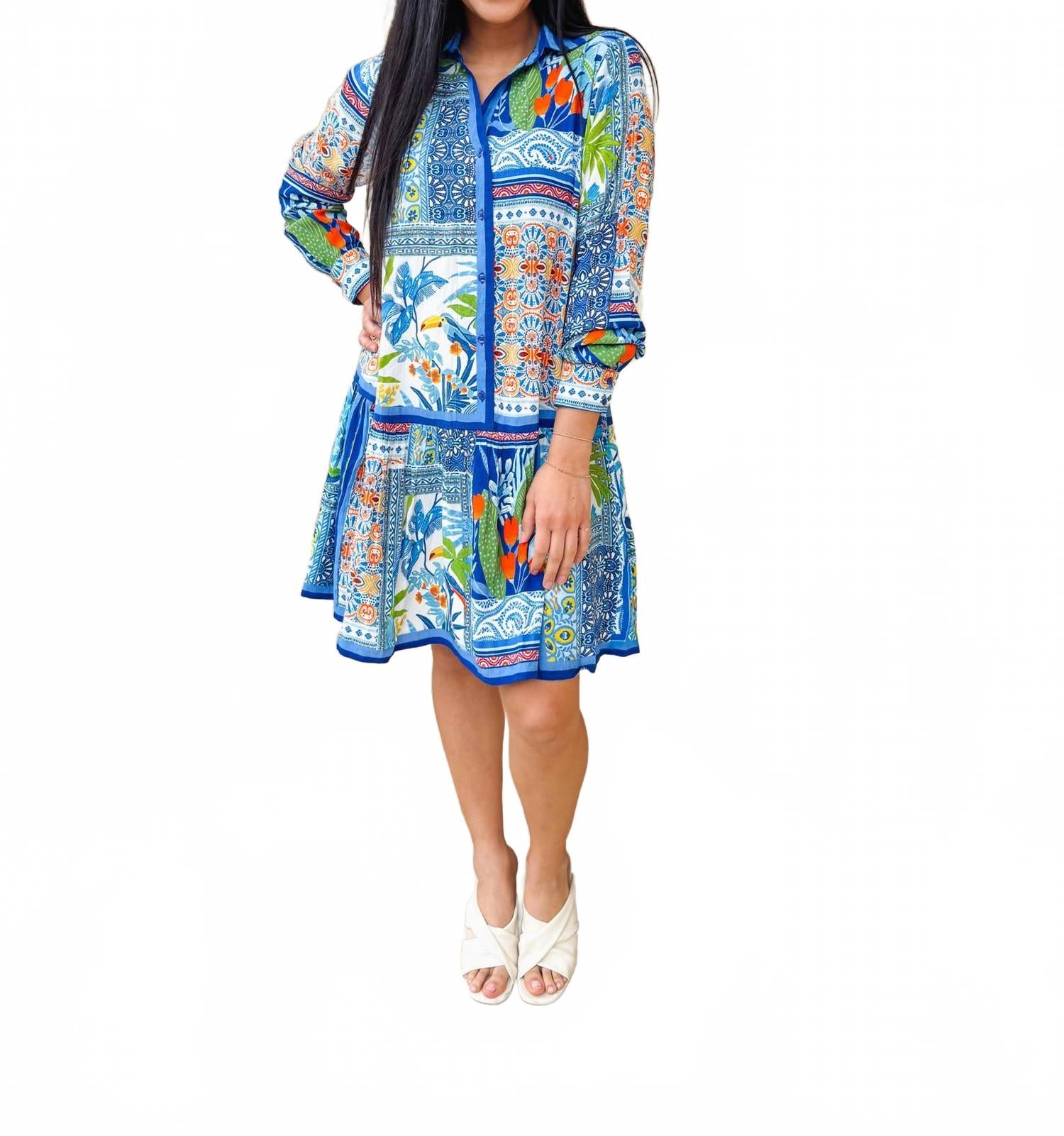 Хэтти Багамские платье в синем мульти Tolani
Хэтти Багамские платье в синем мульти Tolani