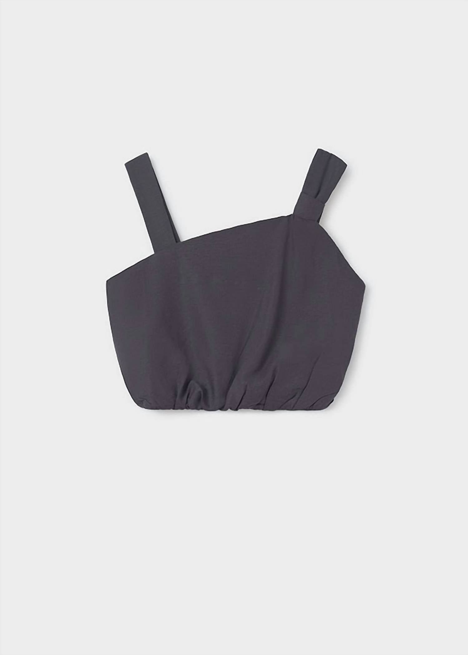 Майка для девочек с бантом на бретельках из карбона Mayoral, углерод
Майка для девочек с бантом на бретельках из карбона Mayoral, углерод