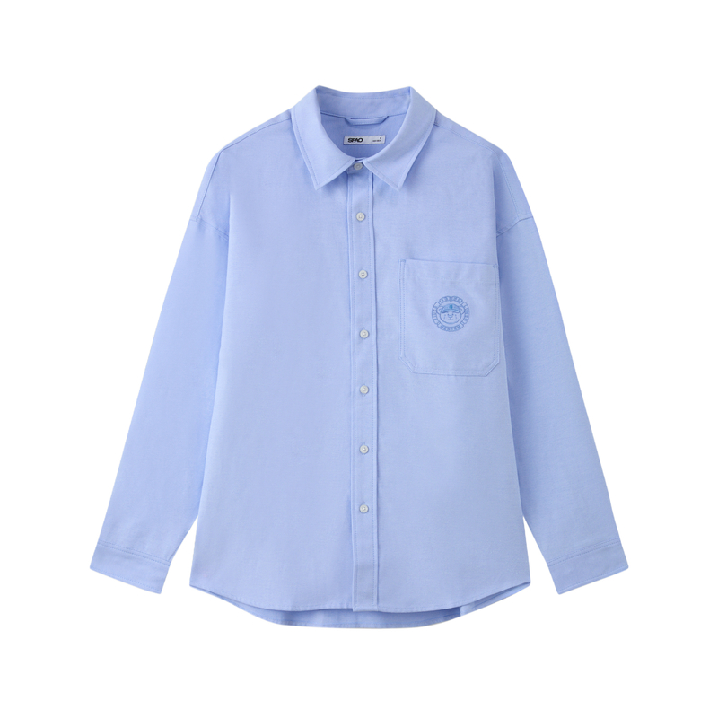 Рубашка Unisex Lapel Moderate SPAO, светло-синий
Рубашка Unisex Lapel Moderate SPAO, светло-синий