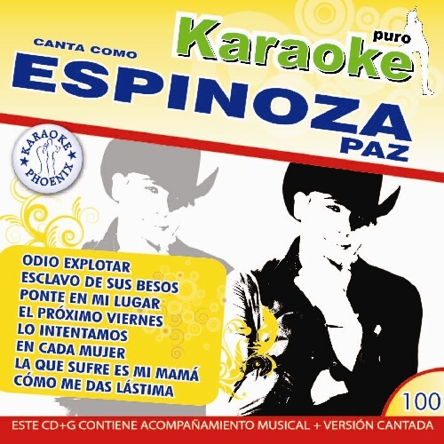 CD диск Paz Espinoza: Karaoke - Espinoza Paz
CD диск Paz Espinoza: Karaoke - Espinoza Paz
