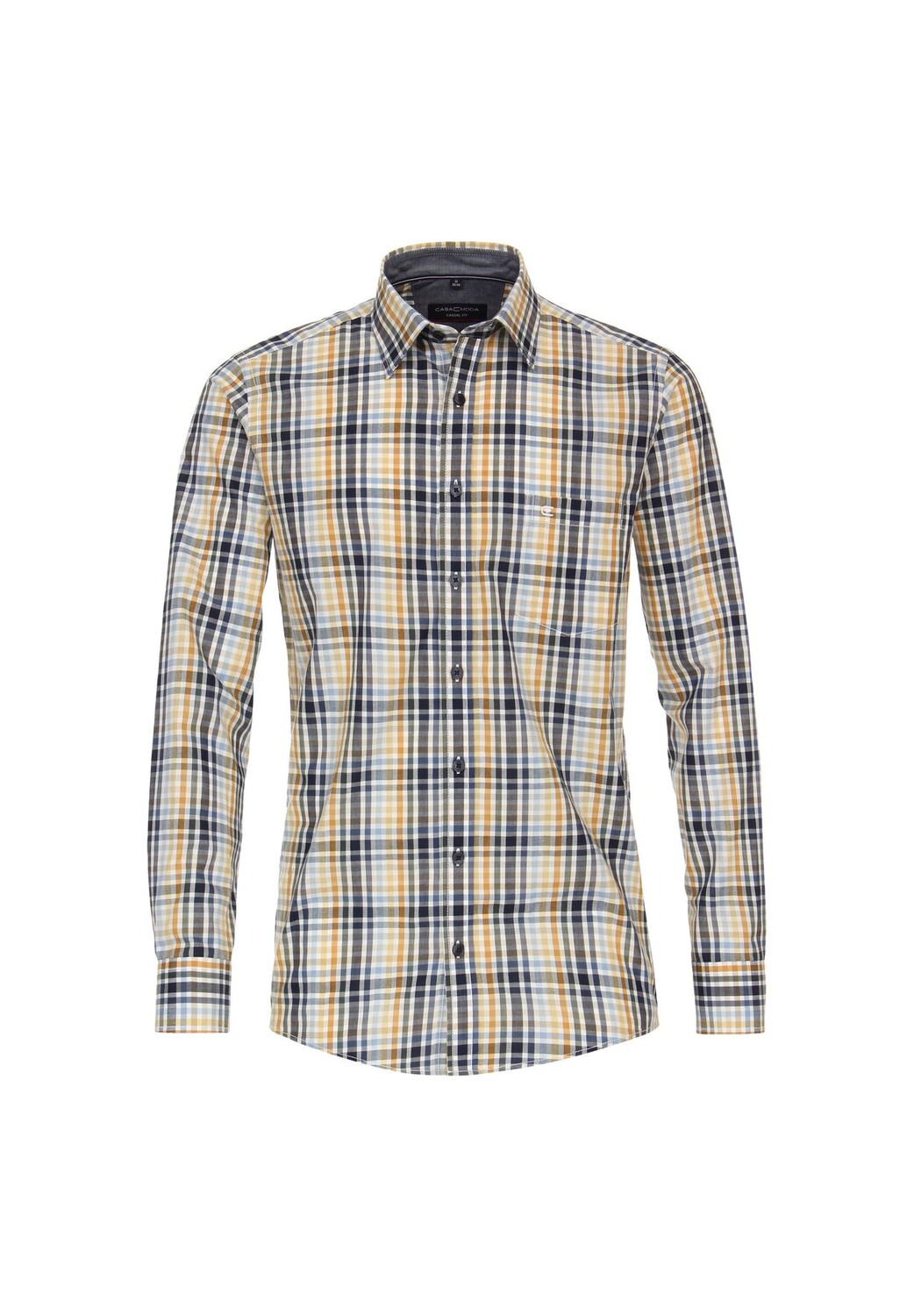 Мужская повседневная рубашка в клетку повседневного кроя CASAMODA, желтый
Мужская повседневная рубашка в клетку повседневного кроя CASAMODA, желтый