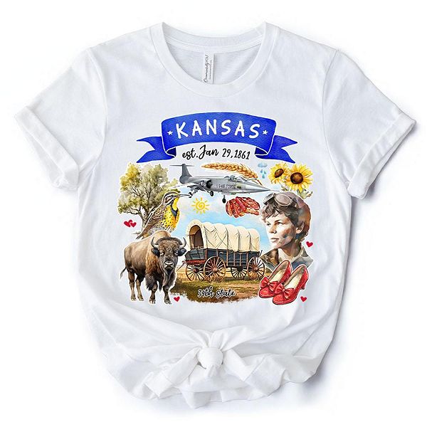 Футболка с тематикой и достопримечательностями штата Канзас Ornamentallyyou
Футболка с тематикой и достопримечательностями штата Канзас Ornamentallyyou
