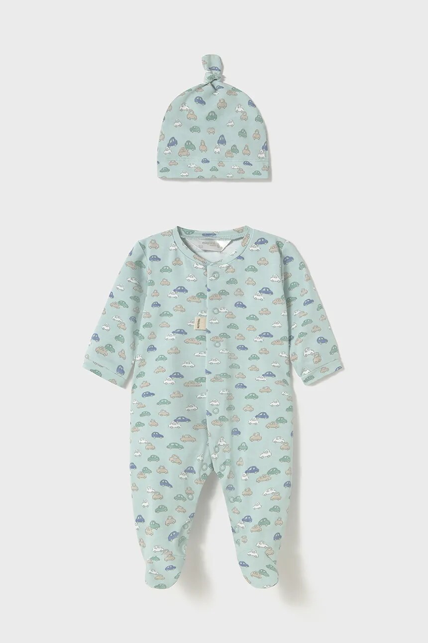 Комбинезон для новорожденного и шапочка для малыша Mayoral Newborn, бирюзовый
Комбинезон для новорожденного и шапочка для малыша Mayoral Newborn, бирюзовый