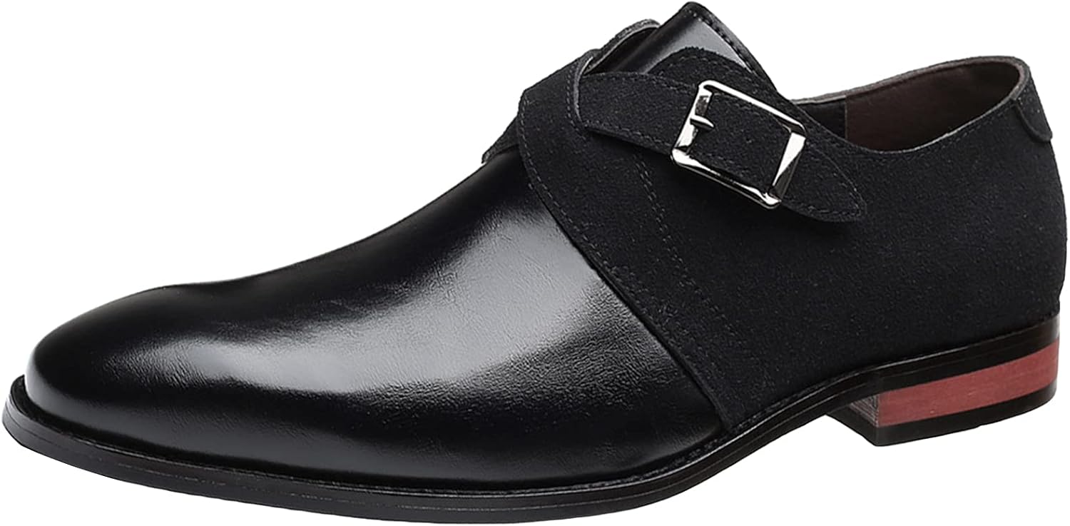 Мужские классические туфли WKNBEU с ремешком-монашкой, кожаные, с одной пряжкой, деловые и повседневные лоферы, цвета черный и коричневый - US7/UK6/EU39
Мужские классические туфли WKNBEU с ремешком-монашкой, кожаные, с одной пряжкой, деловые и повседневные лоферы, цвета черный и коричневый - US7/UK6/EU39