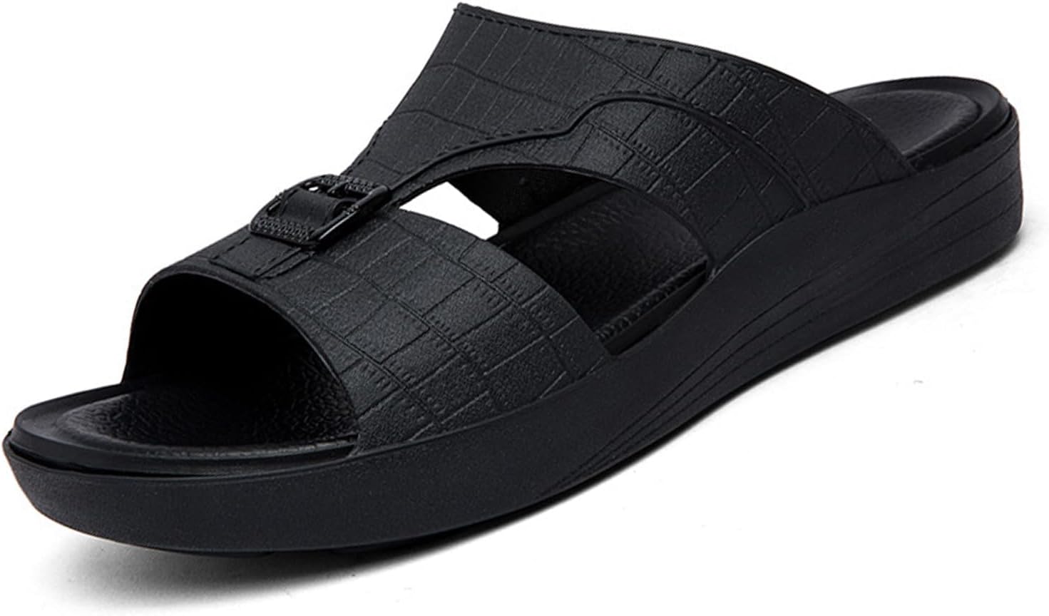 Мужские кожаные шлепанцы с открытым носком на платформе, удобные шлепанцы на липучке, повседневные летние сандалии с нескользящей мягкой подошвой для пляжа Bnwelk, черный
Мужские кожаные шлепанцы с открытым носком на платформе, удобные шлепанцы на липучке, повседневные летние сандалии с нескользящей мягкой подошвой для пляжа Bnwelk, черный