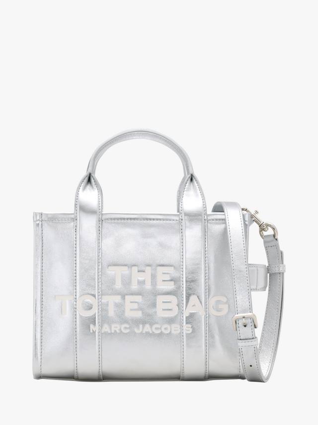 Металлик кожаная сумка тоут The Small Marc Jacobs, Silver
Металлик кожаная сумка тоут The Small Marc Jacobs, Silver