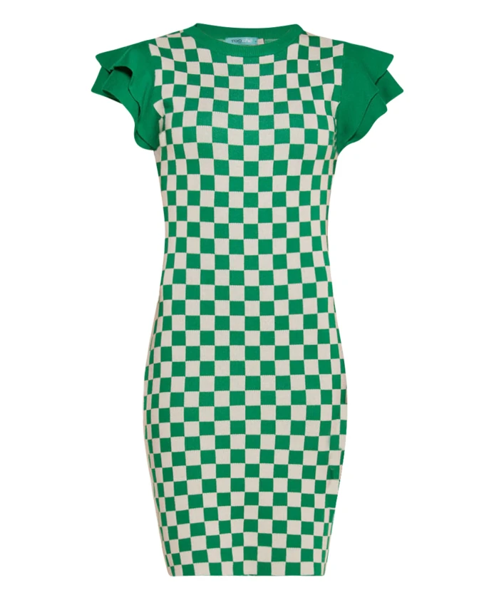Шахматное платье для женщин Tooche, зеленый
Шахматное платье для женщин Tooche, зеленый