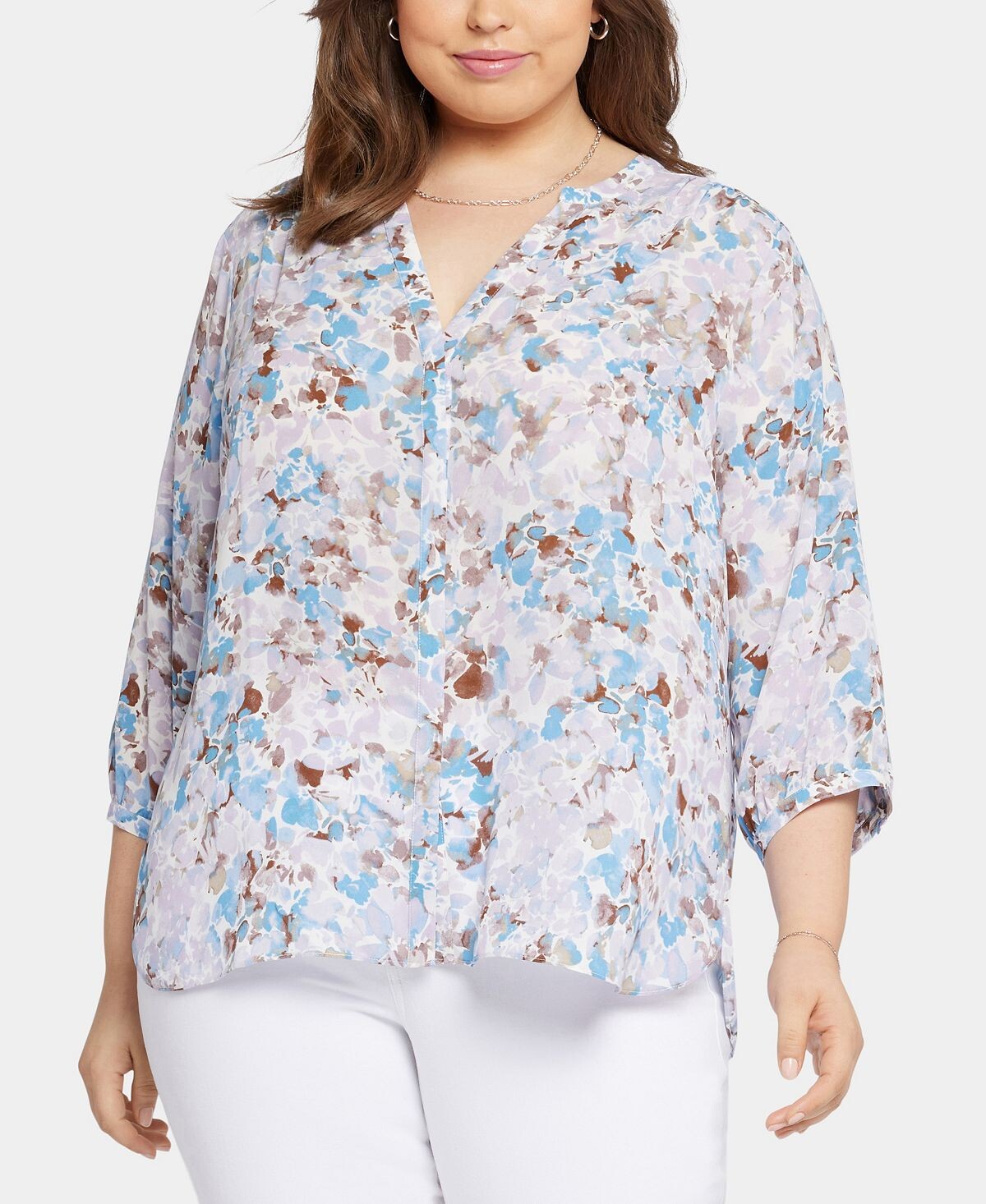 Блузка больших размеров с защипами NYDJ
Блузка больших размеров с защипами NYDJ