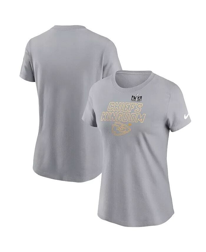 Женская серая футболка Kansas City Chiefs Super Bowl LVIII Local Essential Nike, серый
Женская серая футболка Kansas City Chiefs Super Bowl LVIII Local Essential Nike, серый