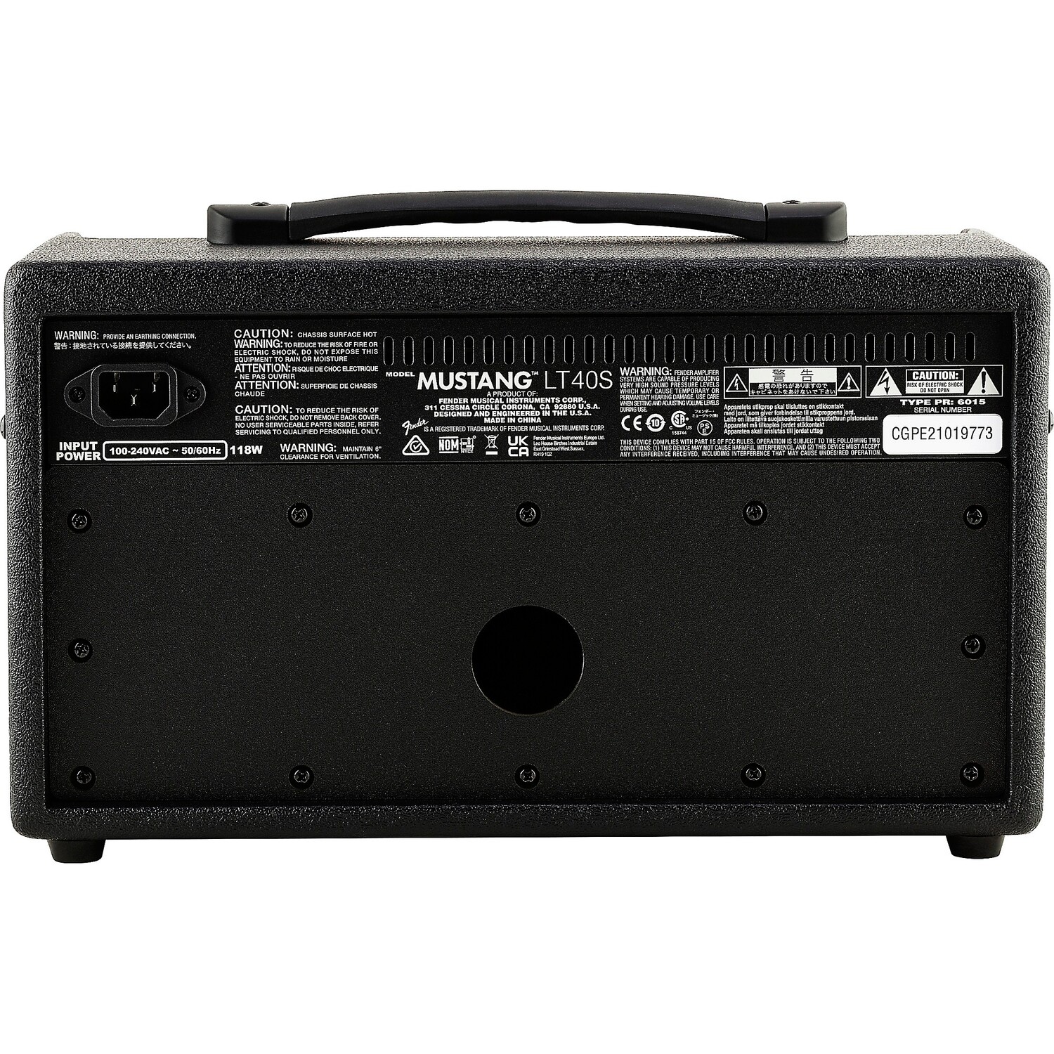 Гитарный комбоусилитель Fender Mustang LT40S 40 Вт 2x4, черный
Гитарный комбоусилитель Fender Mustang LT40S 40 Вт 2x4, черный